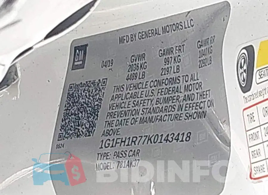 1G1FH1R77K0143418 Photo# 9