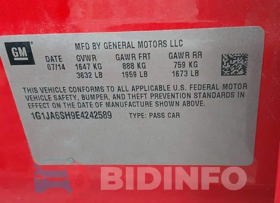 1G1JA6SH9E4242589 Photo# 9