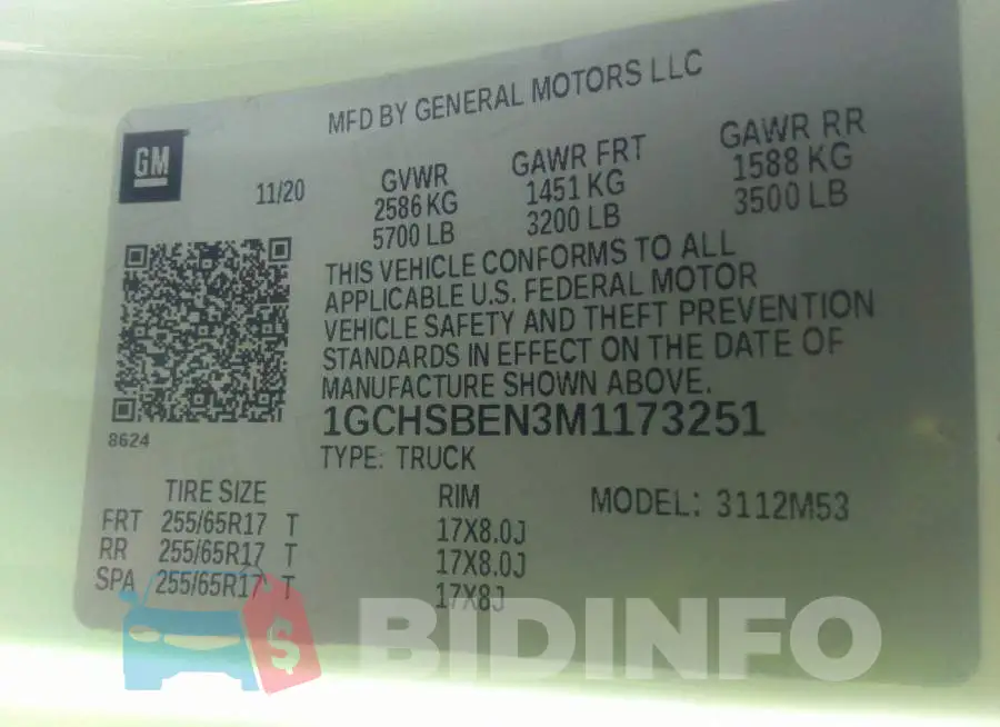 1GCHSBEN3M1173251 Photo# 9