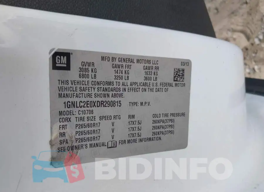 1GNLC2E0XDR290815 Photo# 9