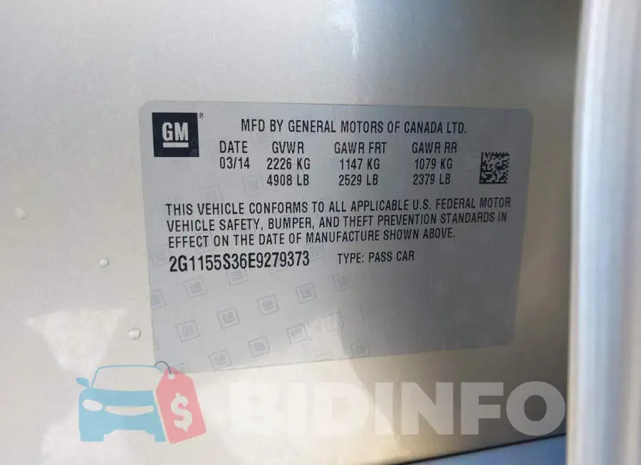 2G1155S36E9279373 Photo# 9