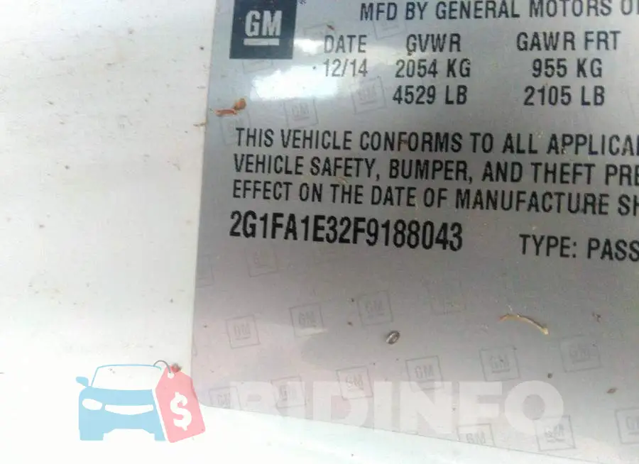 2G1FA1E32F9188043 Photo# 9