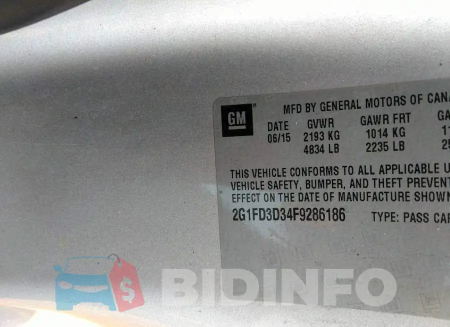 2G1FD3D34F9286186 Photo# 9