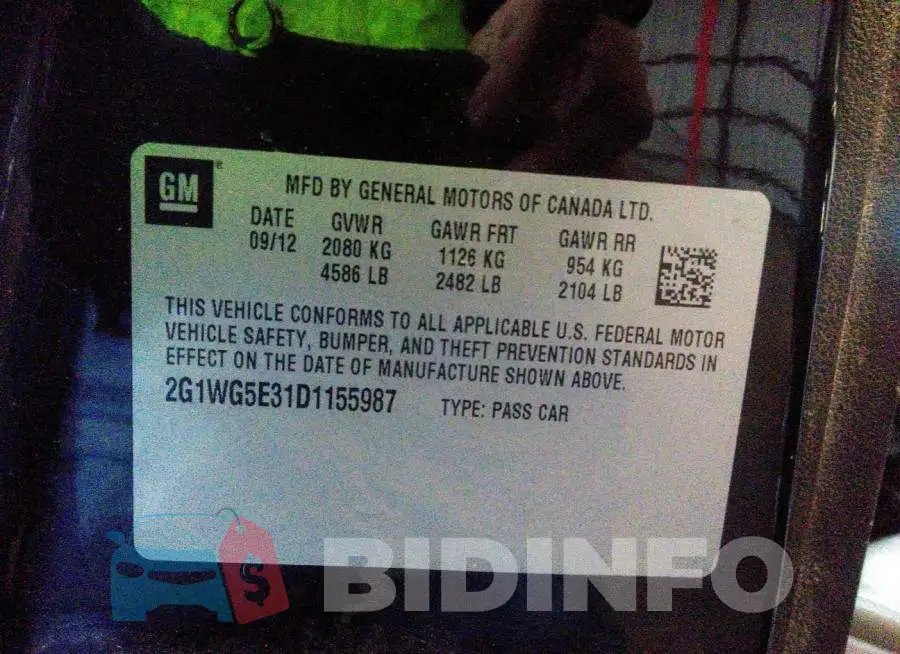 2G1WG5E31D1155987 Photo# 9