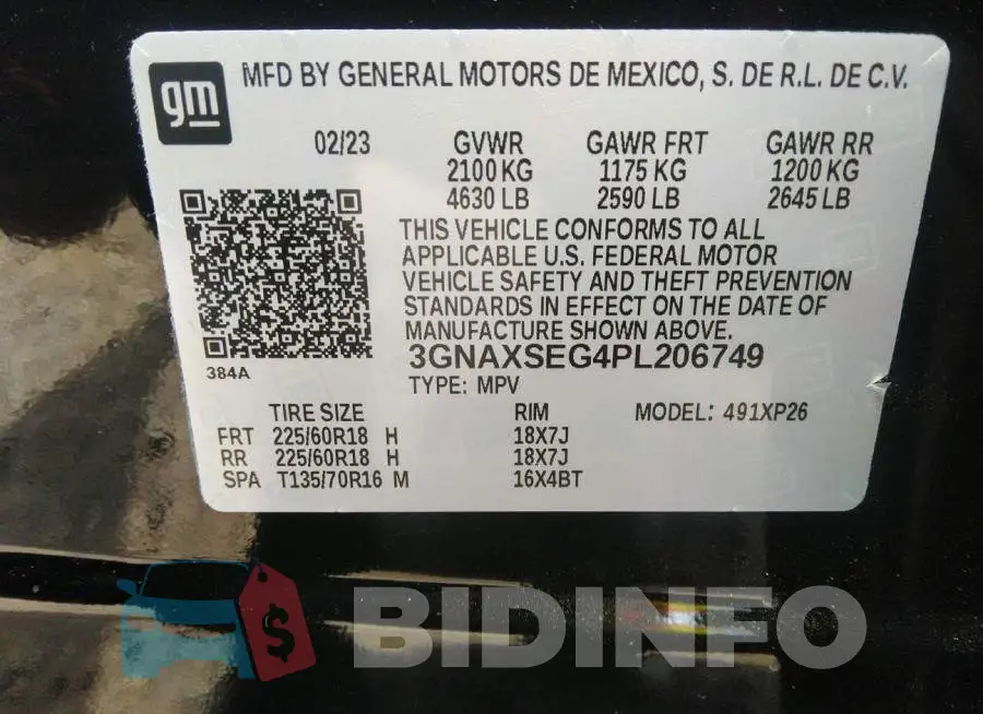 3GNAXSEG4PL206749 Photo# 9