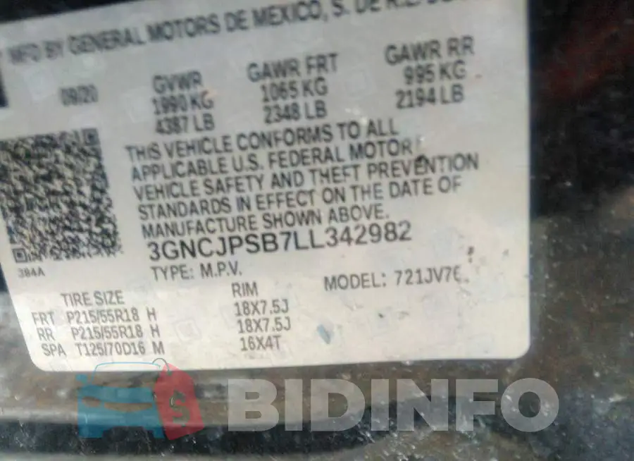 3GNCJPSB7LL342982 Photo# 9