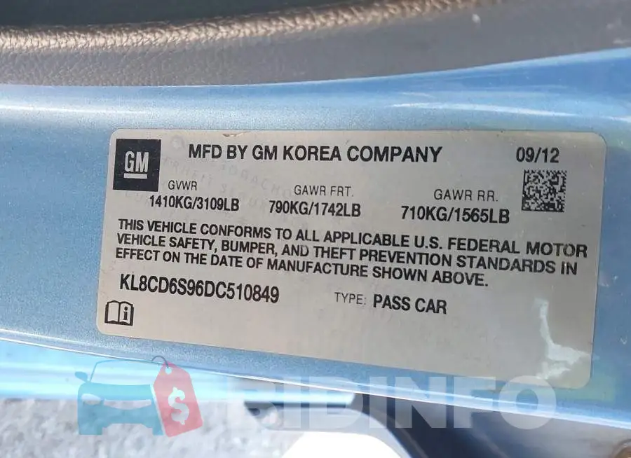 KL8CD6S96DC510849 Photo# 9