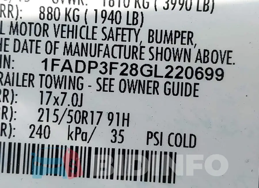1FADP3F28GL220699 Photo# 9