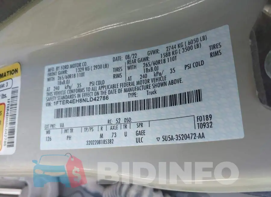 1FTER4EH8NLD42786 Photo# 9