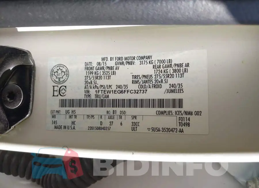 1FTEW1EG6FFC32737 Photo# 9