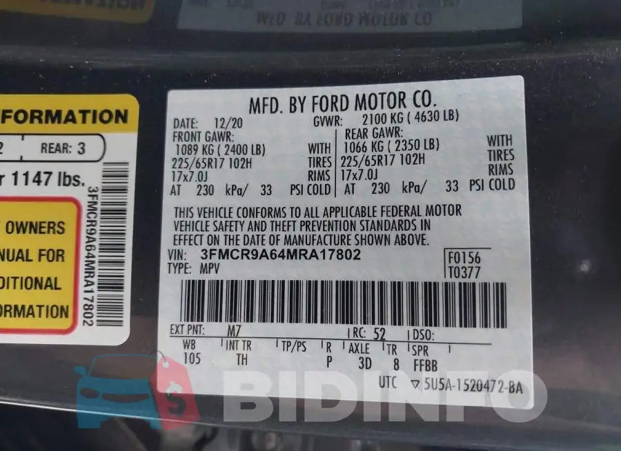 3FMCR9A64MRA17802 Photo# 9
