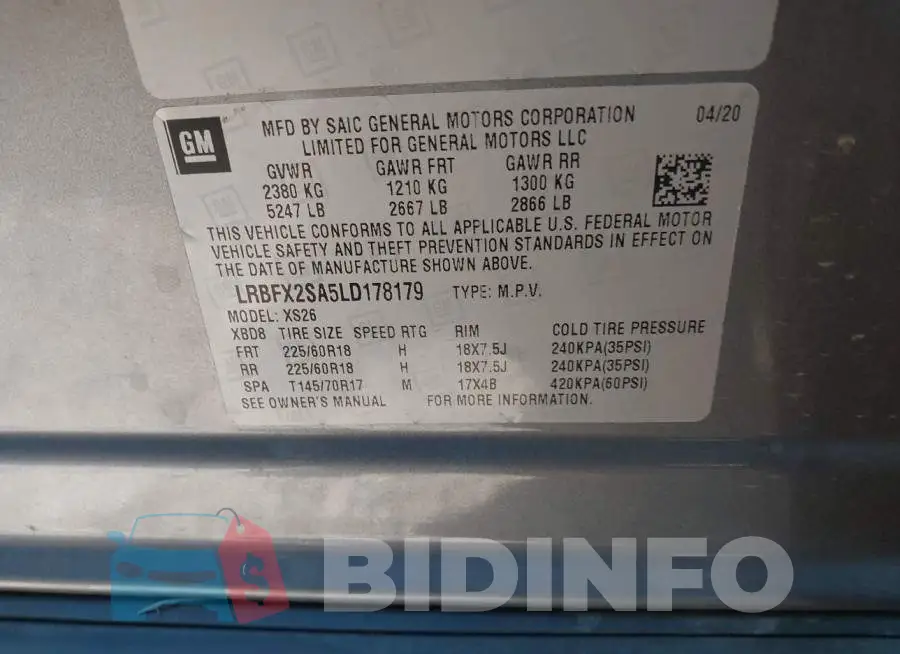 LRBFX2SA5LD178179 Photo# 9