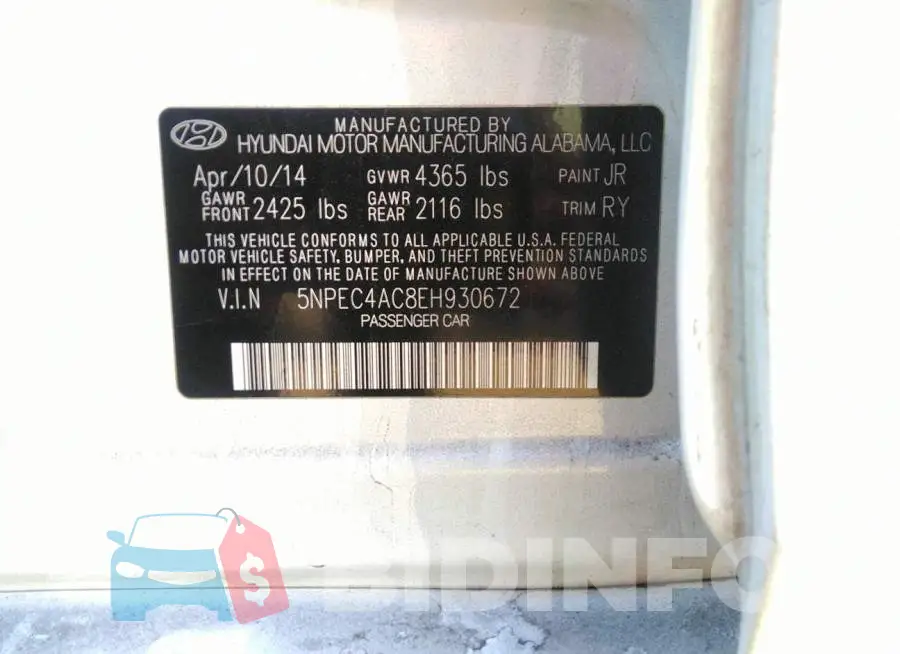 5NPEC4AC8EH930672 Photo# 9