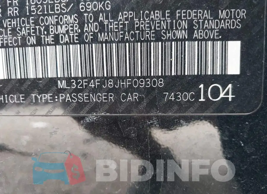 ML32F4FJ8JHF09308 Photo# 9