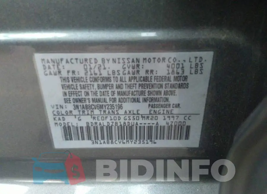 3N1AB8CV6MY235196 Photo# 9