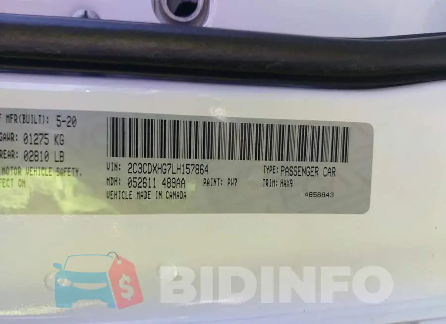 2C3CDXHG7LH157864 Photo# 9