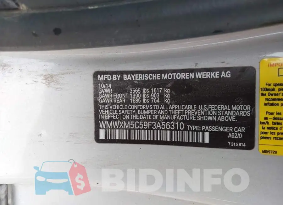 WMWXM5C59F3A56310 Photo# 9