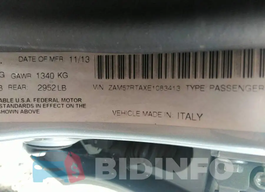 ZAM57RTAXE1083413 Photo# 9