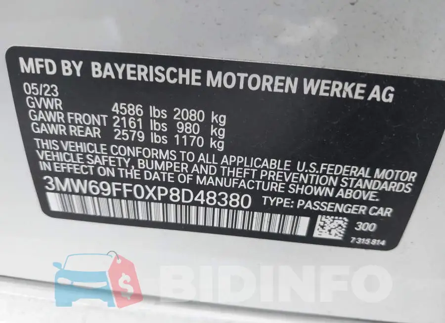 3MW69FF0XP8D48380 Photo# 9