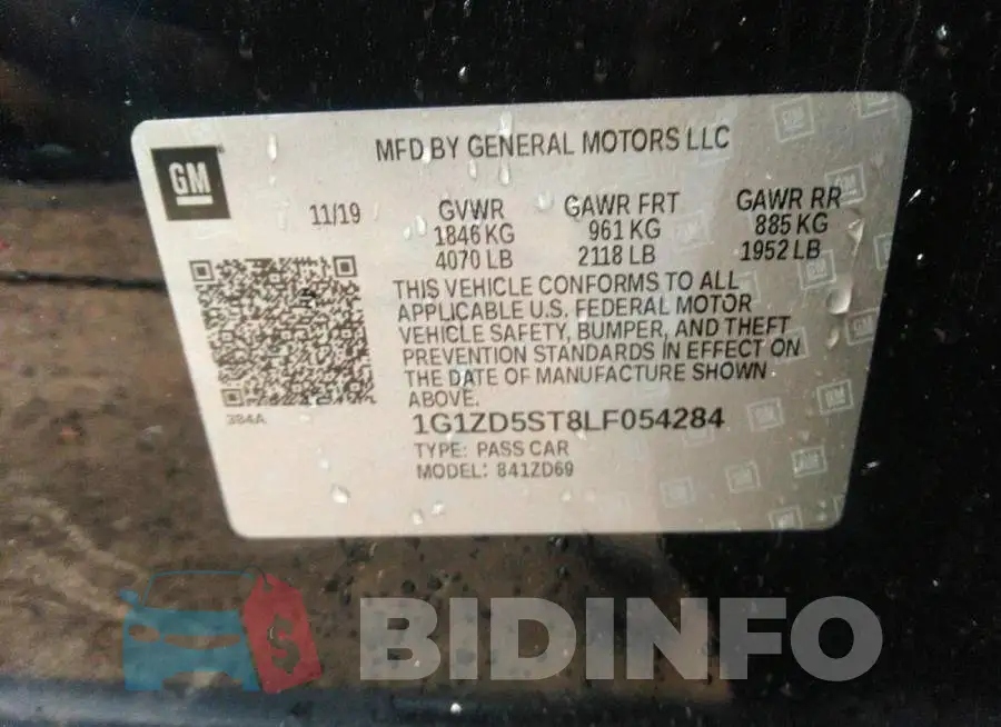1G1ZD5ST8LF054284 Photo# 9