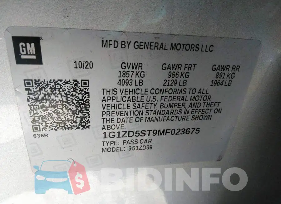 1G1ZD5ST9MF023675 Photo# 9