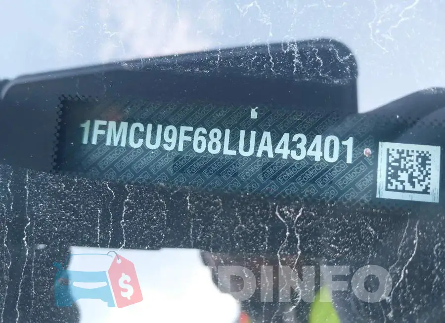 1FMCU9F68LUA43401 Photo# 9
