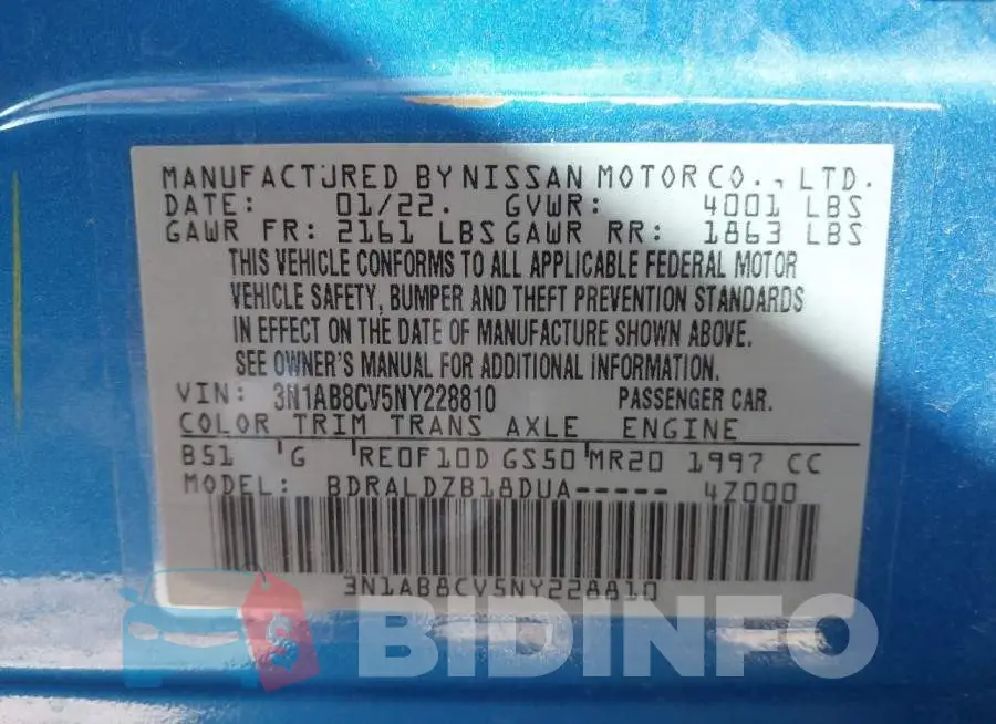 3N1AB8CV5NY228810 Photo# 9