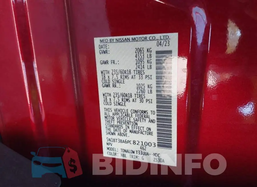 5N1BT3BA6PC821003 Photo# 9