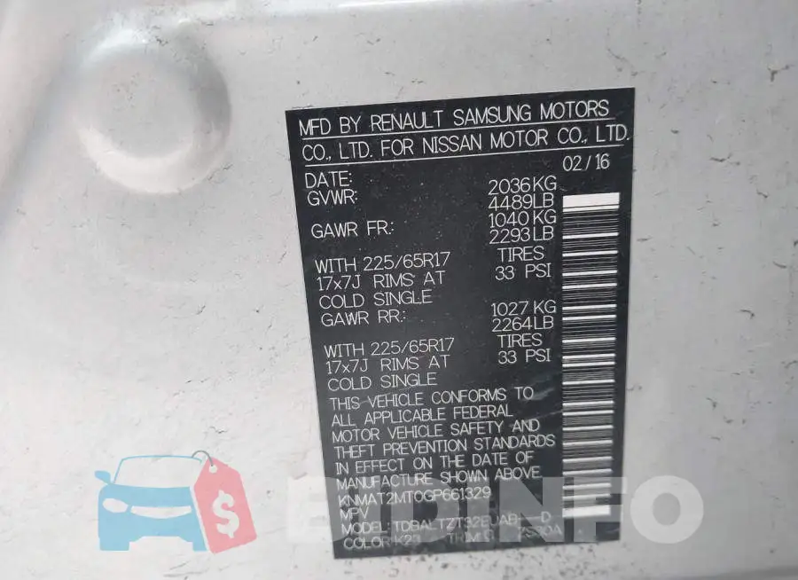 KNMAT2MT0GP661329 Photo# 9