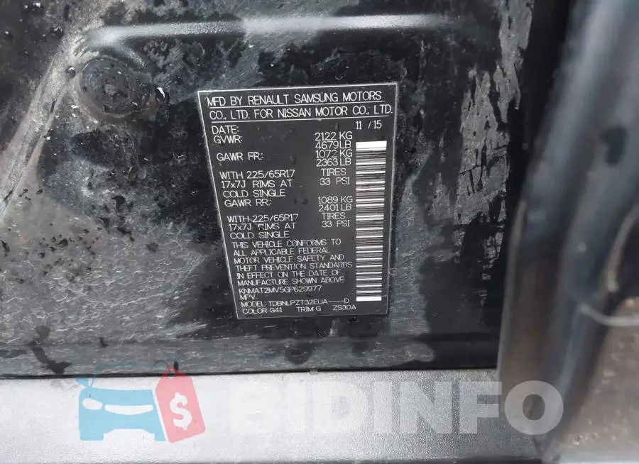 KNMAT2MV5GP629977 Photo# 9