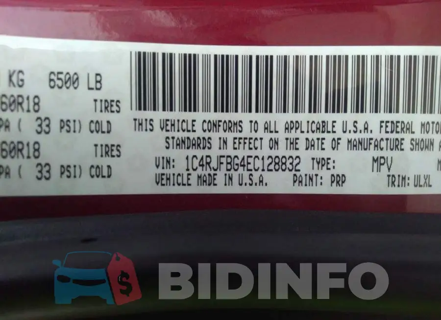 1C4RJFBG4EC128832 Photo# 9