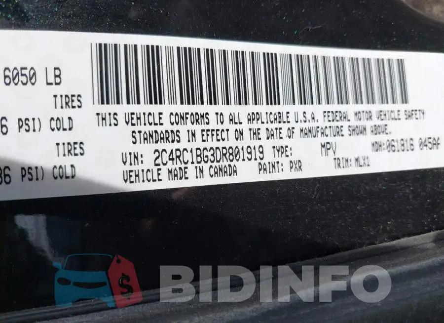 2C4RC1BG3DR801919 Photo# 9