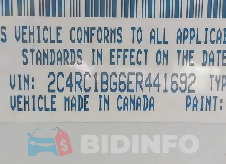2C4RC1BG6ER441692 Photo# 9