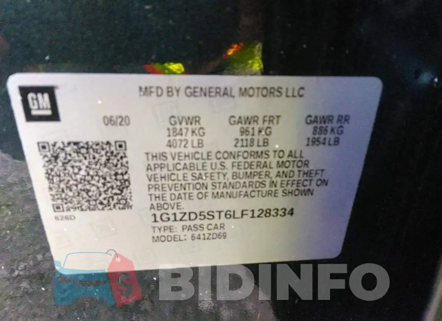 1G1ZD5ST6LF128334 Photo# 9