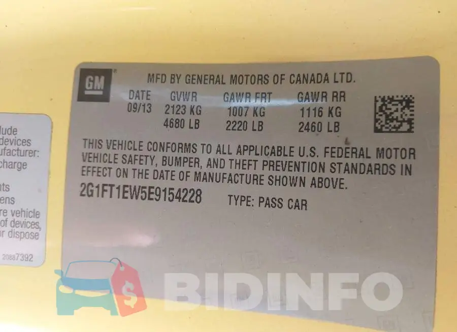 2G1FT1EW5E9154228 Photo# 9