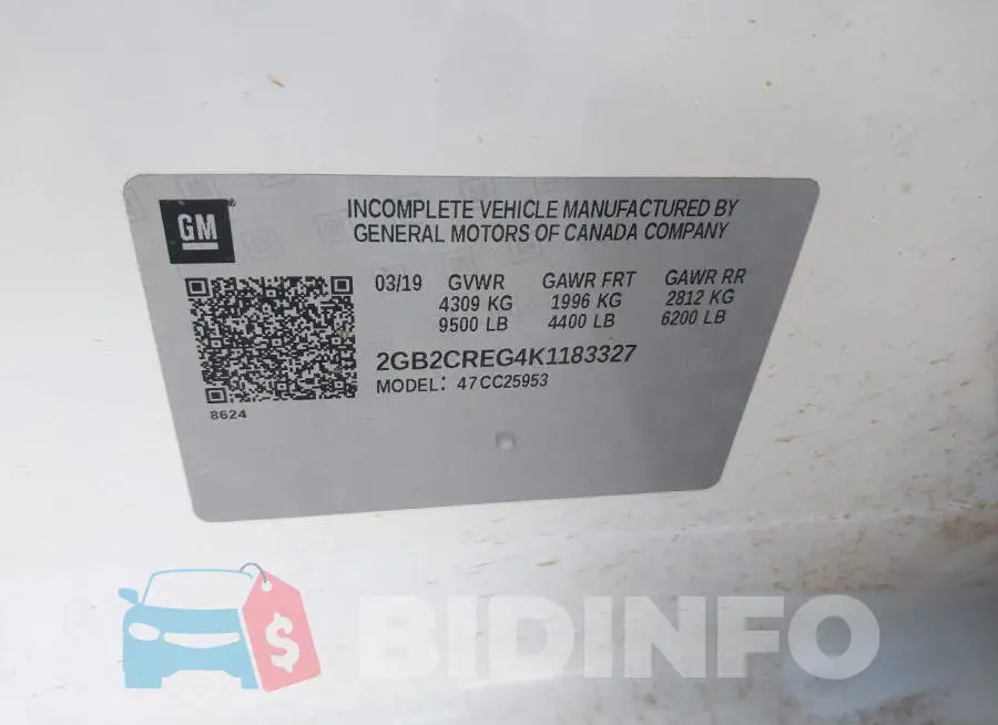 2GB2CREG4K1183327 Photo# 9