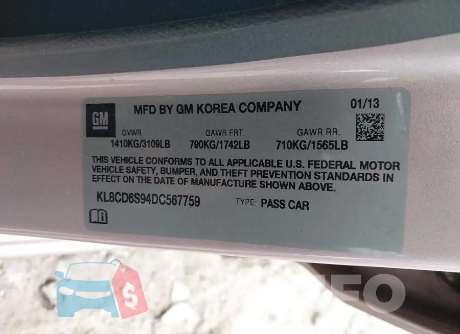 KL8CD6S94DC567759 Photo# 9