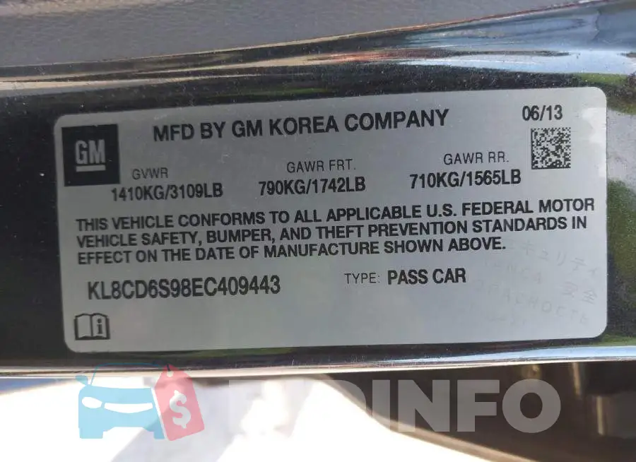 KL8CD6S98EC409443 Photo# 9
