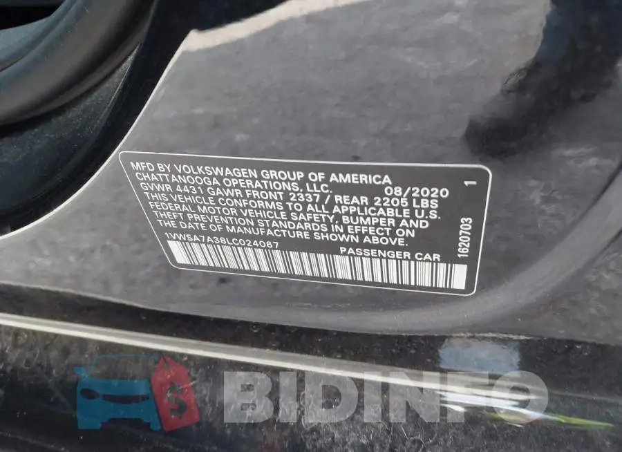 1VWSA7A38LC024067 Photo# 9