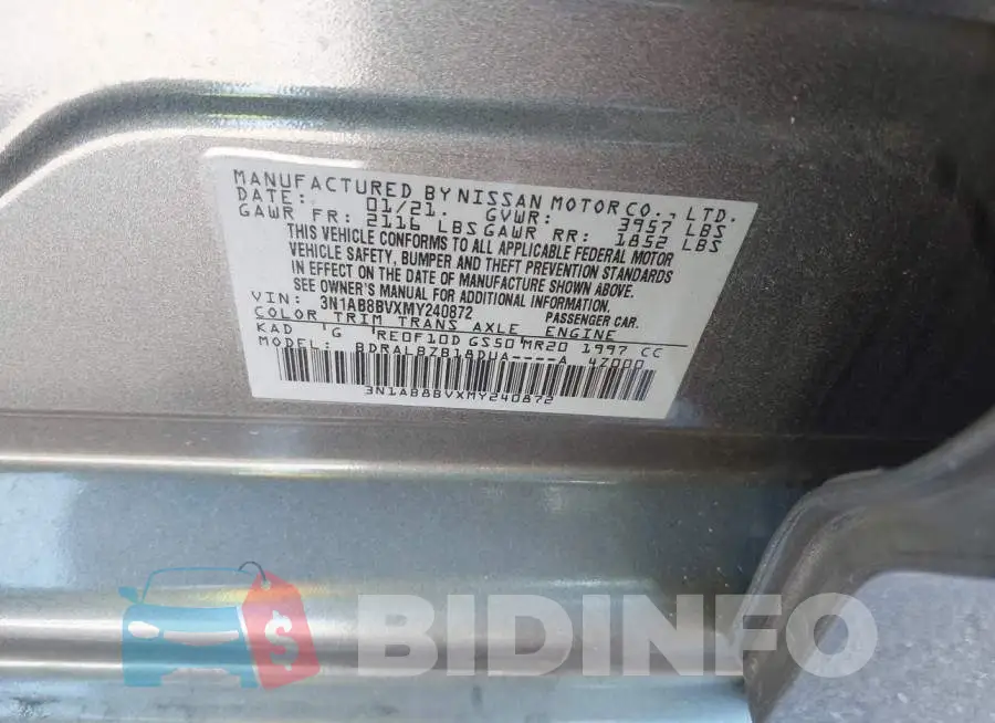 3N1AB8BVXMY240872 Photo# 9