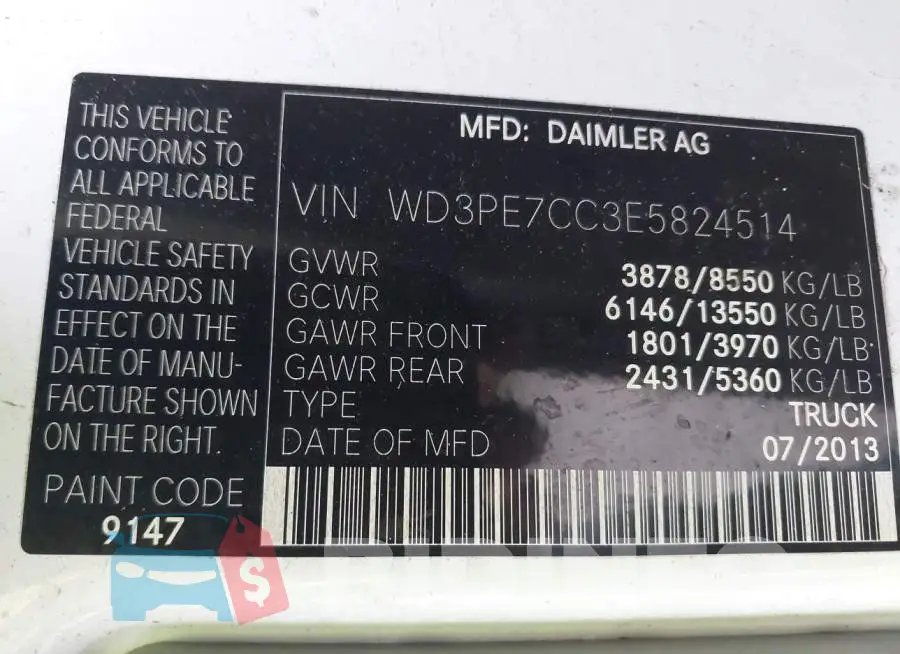 WD3PE7CC3E5824514 Photo# 9