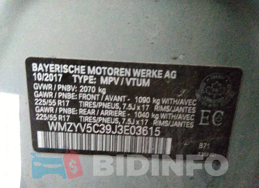 WMZYV5C39J3E03615 Photo# 9