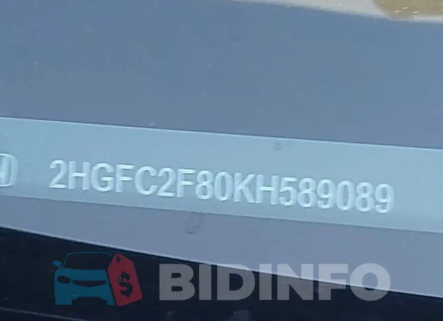 2HGFC2F80KH589089 Photo# 9