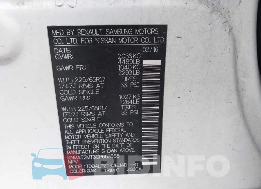 KNMAT2MT3GP663558 Photo# 9