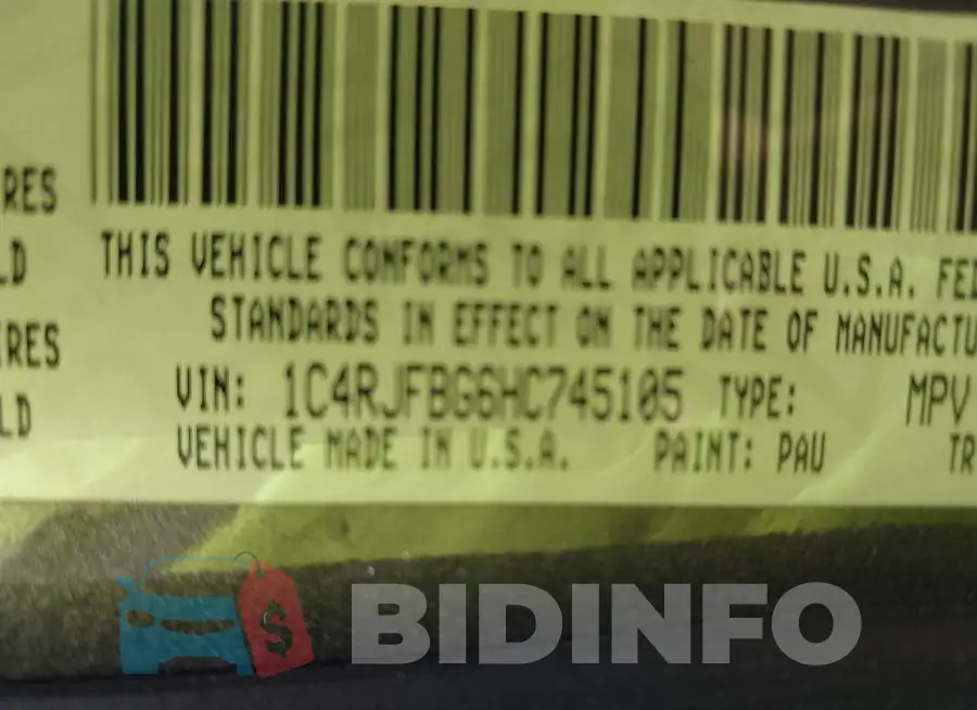 1C4RJFBG6HC745105 Photo# 9