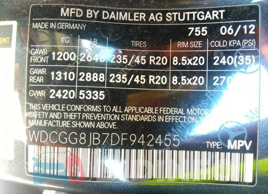 WDCGG8JB7DF942455 Photo# 9