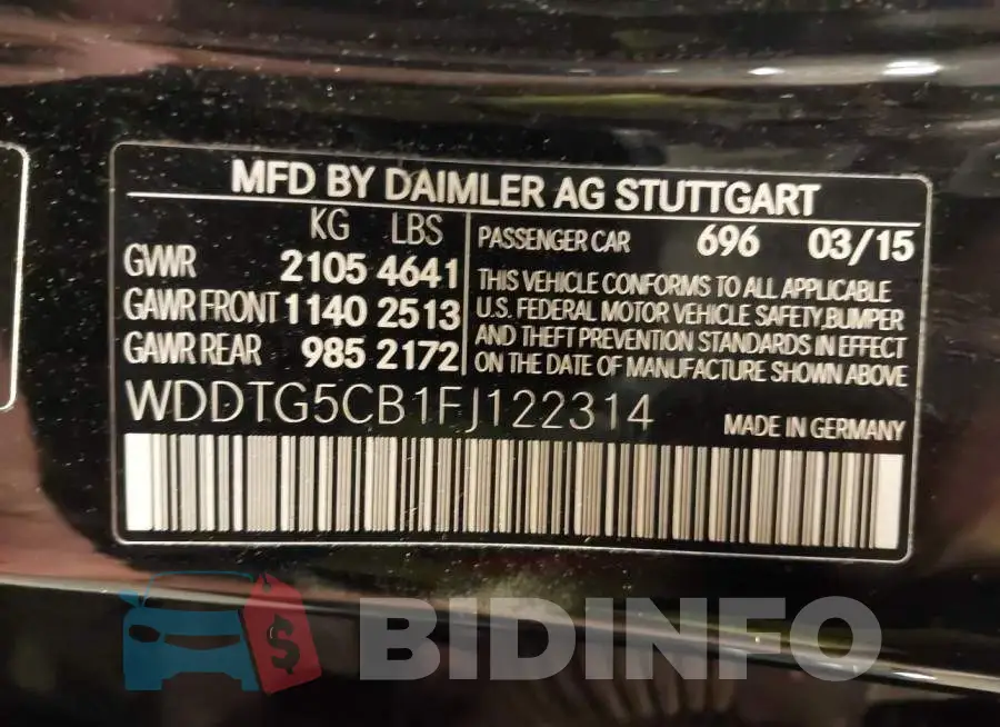 WDDTG5CB1FJ122314 Photo# 9