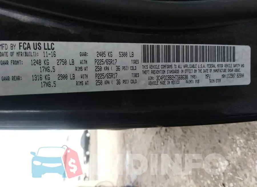 3C4PDCBB2HT568638 Photo# 9