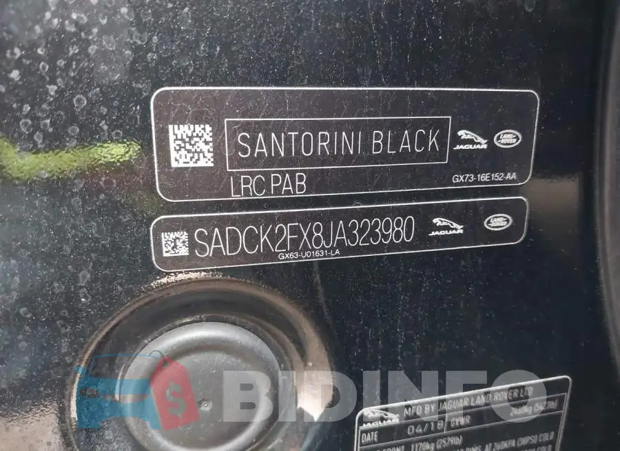 SADCK2FX8JA323980 Photo# 9