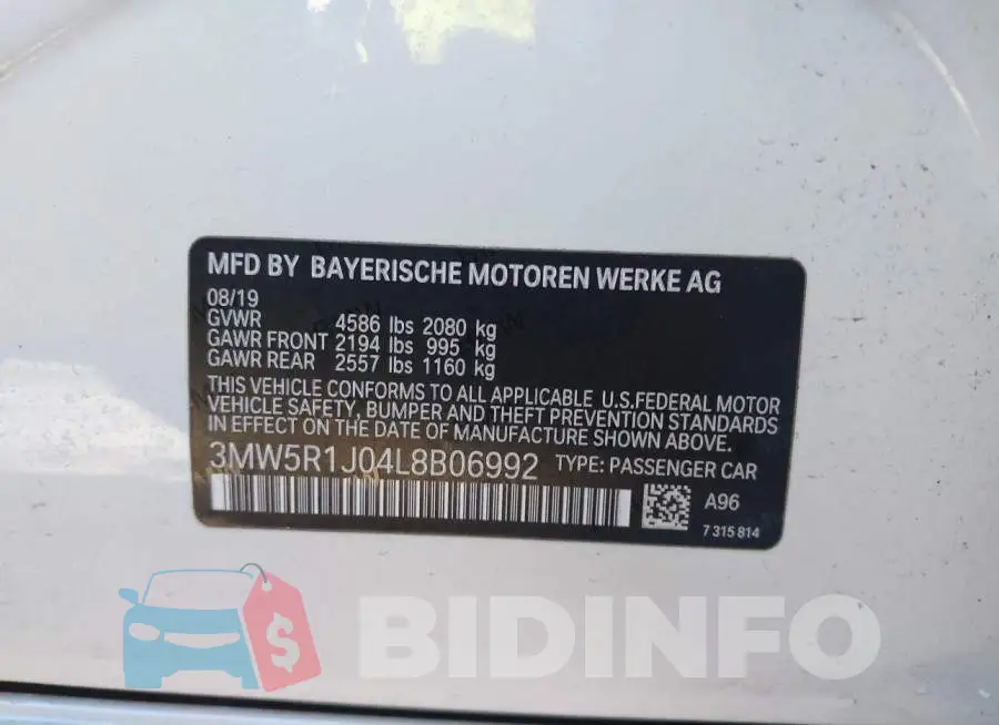 3MW5R1J04L8B06992 Photo# 9